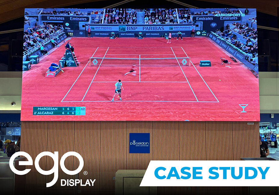 Il LED wall EGO Display passo 1.8 trasforma il centro commerciale